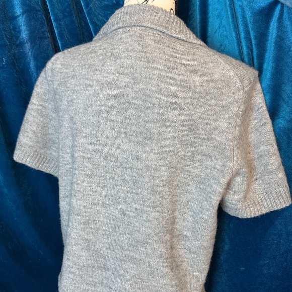 H&M Short Sleeve Grey Sweater Large - Picture 3 of 5
